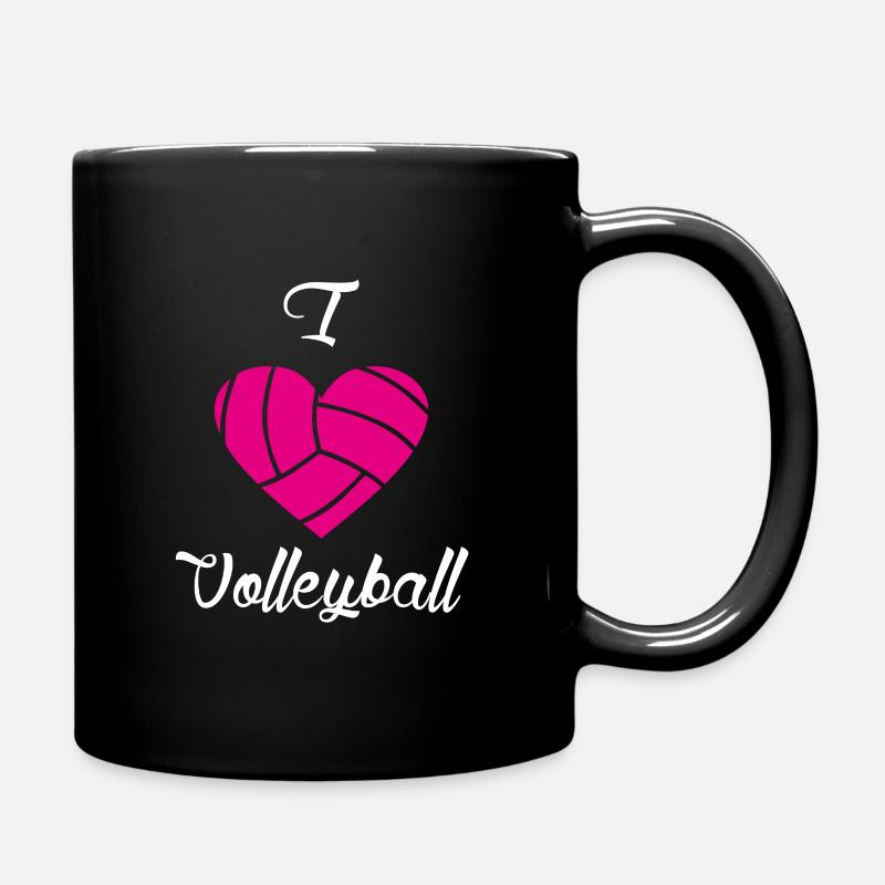Volleyball - Tasse einfarbig - Schwarz