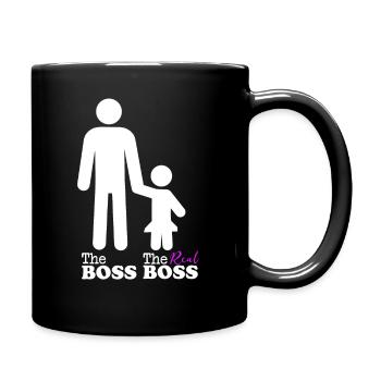 Vater Tochter Partnerlook Kleidung Beziehung Papa - Tasse einfarbig - Schwarz - Rechts