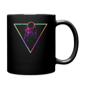 Astronaut - Tasse einfarbig - Schwarz - Rechts