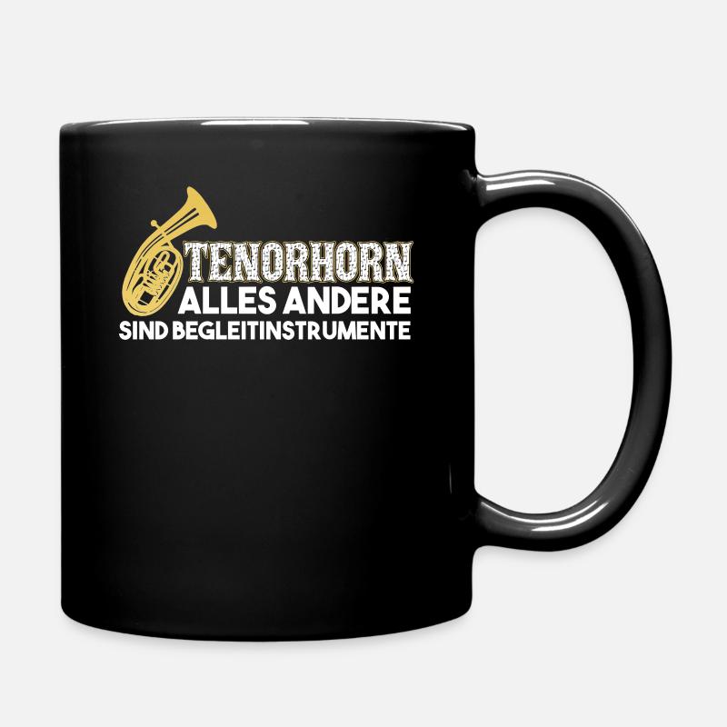 Tenorhorn - Motiv - Tasse einfarbig - Schwarz