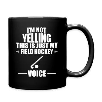 Feldhockey Field Hockey Hallenhockey Hockeysport - Tasse einfarbig - Schwarz - Rechts