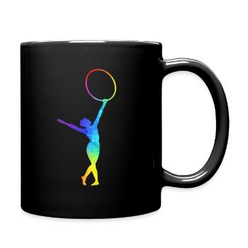 Cerceau de gymnastique gymnastique gymnastique rythmique - Mug uni - noir - Droite