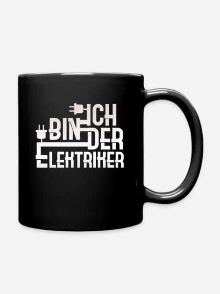 Ich Bin Der Elektriker - Tasse einfarbig - Schwarz