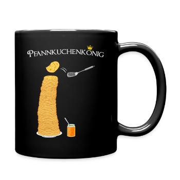Pancakes, pancake king, hobby cook, cooking - Full Colour Mug - black - Right