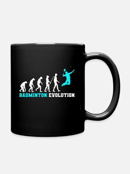 Evolution du badminton - Mug uni - noir