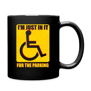Cadeau pour personnes handicapées en fauteuil roulant - Mug uni - noir - Droite