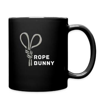 Seil-Häschen-Knechtschafts-BDSM-Seil-Liebhaber-Tiergeschenk - Tasse einfarbig - Schwarz - Rechts