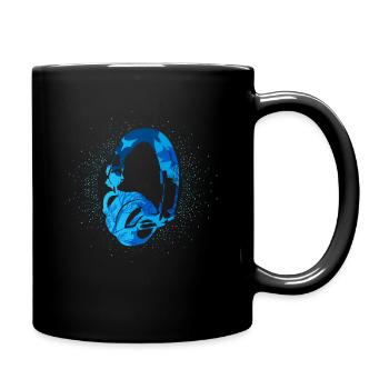 Musik Kopfhörer - Tasse einfarbig - Schwarz - Rechts