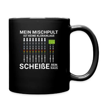 Tontechnik Veranstaltungstechniker Veranstaltung - Tasse einfarbig - Schwarz - Rechts