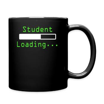 Nerdy Student Shirt - Tasse einfarbig - Schwarz - Rechts