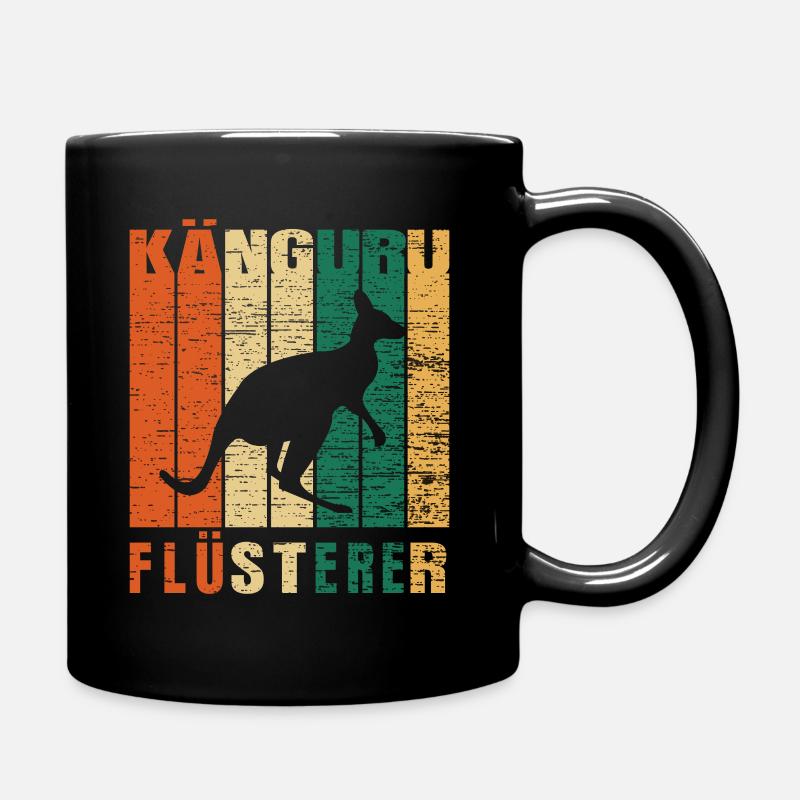 Känguru Flüsterer - Tasse einfarbig - Schwarz
