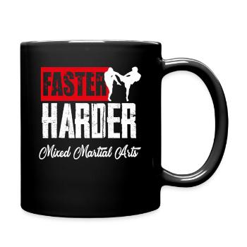 MMA Mixed Martial Arts Kampfsport UFC Geschenk - Tasse einfarbig - Schwarz - Rechts