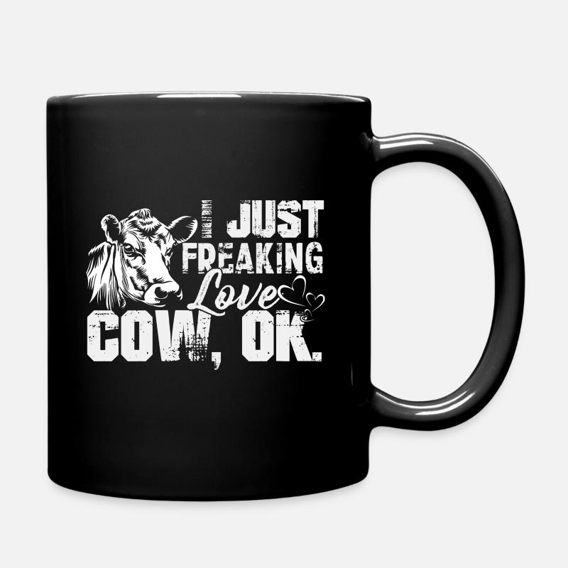Vache je viens de flipper amour vache - Mug uni - noir