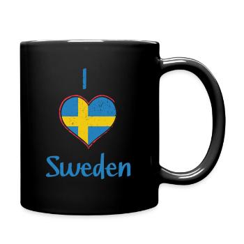 Suède - Mug uni - noir - Droite