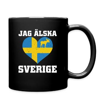 Suède - Mug uni - noir - Droite