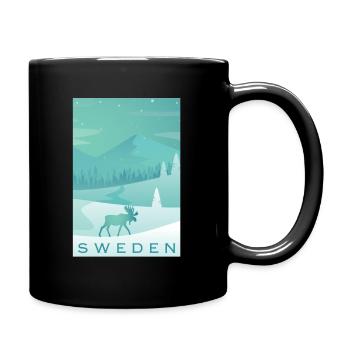 Suède - Mug uni - noir - Droite