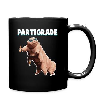 Tardigrade water bear microbiologist student party - Full Colour Mug - black - Right