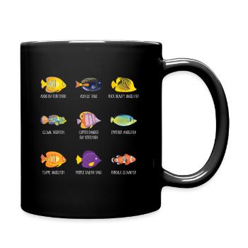 Tropical fish anemonefish angelfish - Full Colour Mug - black - Right