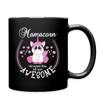 Mamacorn Like Normal Mom But More Awesome - Mug uni - noir - Droite