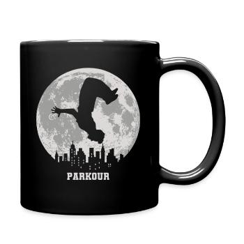 Parkour freerunning parkour runner idée cadeau - Mug uni - noir - Droite