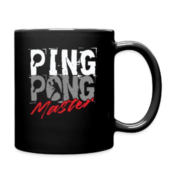 Table tennis table tennis racket table tennis player - Full Colour Mug - black - Right