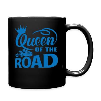 Queen of the road - SHIRT - Idée cadeau de camping - Mug uni - noir - Droite