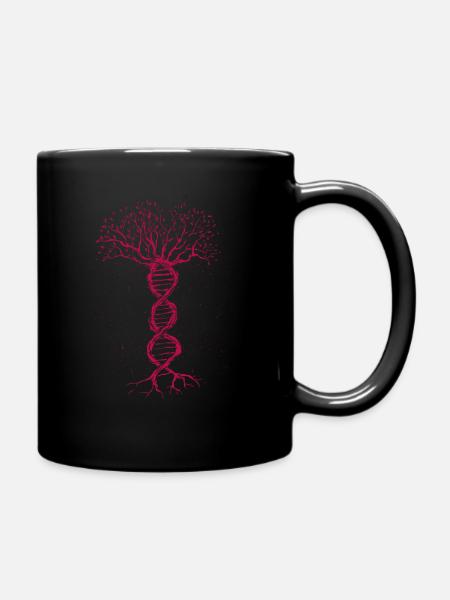 DNA Gene Genetik Biologie DNS Baum Lebensbaum - Tasse einfarbig - Schwarz