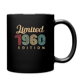 Limited 1960 Edition Birthday Gift 62 Years - Full Colour Mug - black - Right
