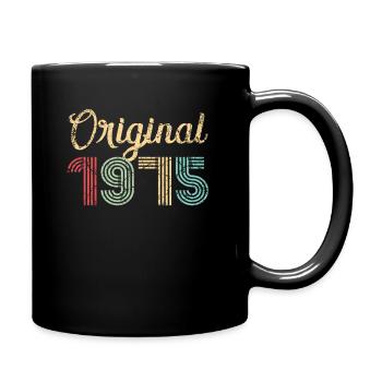 Original 1975 Birthday Gift 47 Years Retro - Full Colour Mug - black - Right