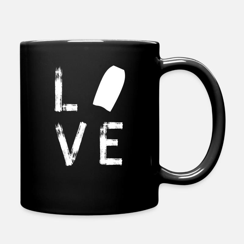 Idée de cadeau de sports nautiques de vagues de bodyboard - Mug uni - noir