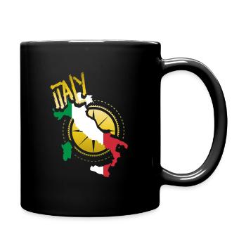 Italy - Full Colour Mug - black - Right