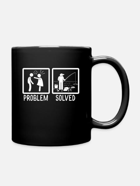 Pêche pêcheur pêche poisson pêcheur idée cadeau - Mug uni - noir