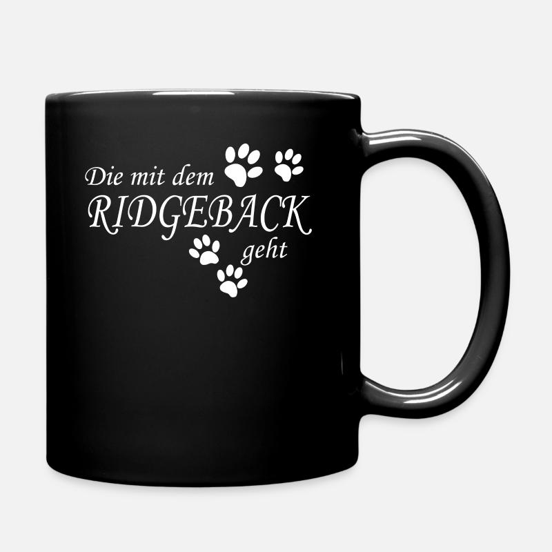 Rhodesian Ridgeback - Tasse einfarbig - Schwarz