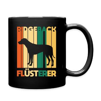 Rhodesian Ridgeback - Tasse einfarbig - Schwarz - Rechts