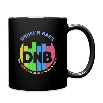 Drum And Bass Elektronische Musik - Tasse einfarbig - Schwarz - Rechts
