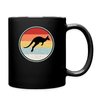 Crveni Klokan - Tasse einfarbig - Schwarz - Rechts