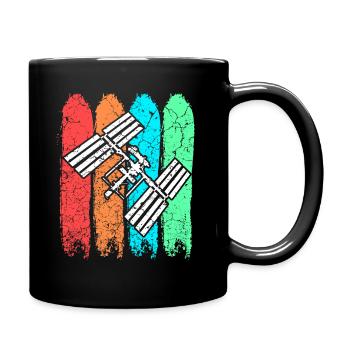 ISS Internationale Raumstation - Tasse einfarbig - Schwarz - Rechts