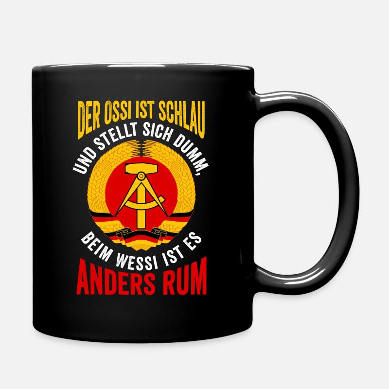 Ostdeutschland Ossi DDR - Tasse einfarbig - Schwarz