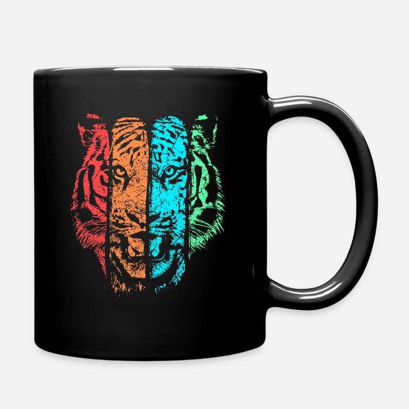 tiger - Full Colour Mug - black