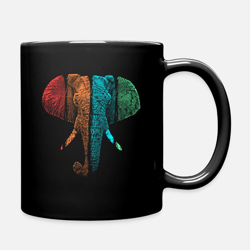 Elefant - Tasse einfarbig - Schwarz