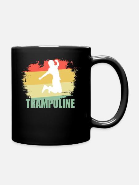 Distressed Trampoline Shirt - Tasse einfarbig - Schwarz
