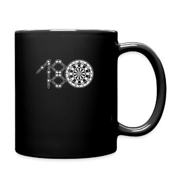 Fléchettes cent quatre-vingts 180 fléchettes - Mug uni - noir - Droite