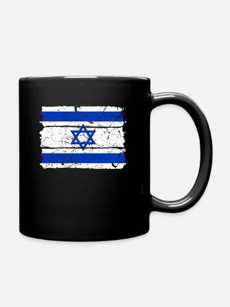 Israel Flagge - Tasse einfarbig - Schwarz