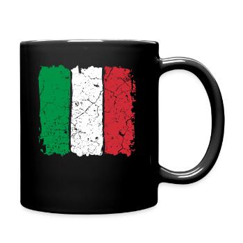 Italy flag - Full Colour Mug - black - Right