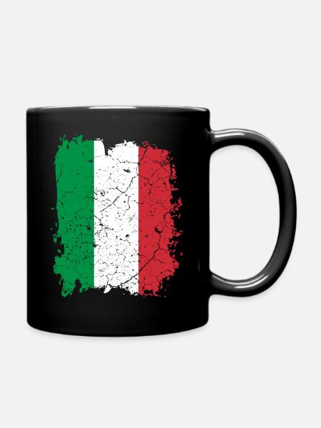 Drapeau Italie - Mug uni - noir