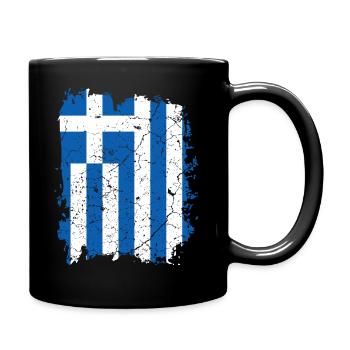 Drapeau de la Grèce - Mug uni - noir - Droite