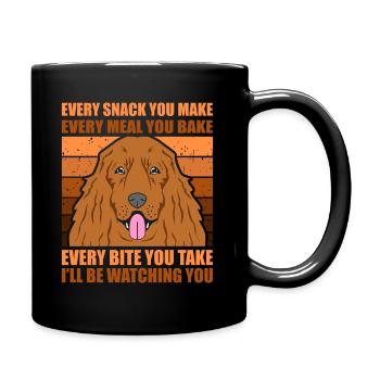 Cocker spaniel - Full Colour Mug - black - Right