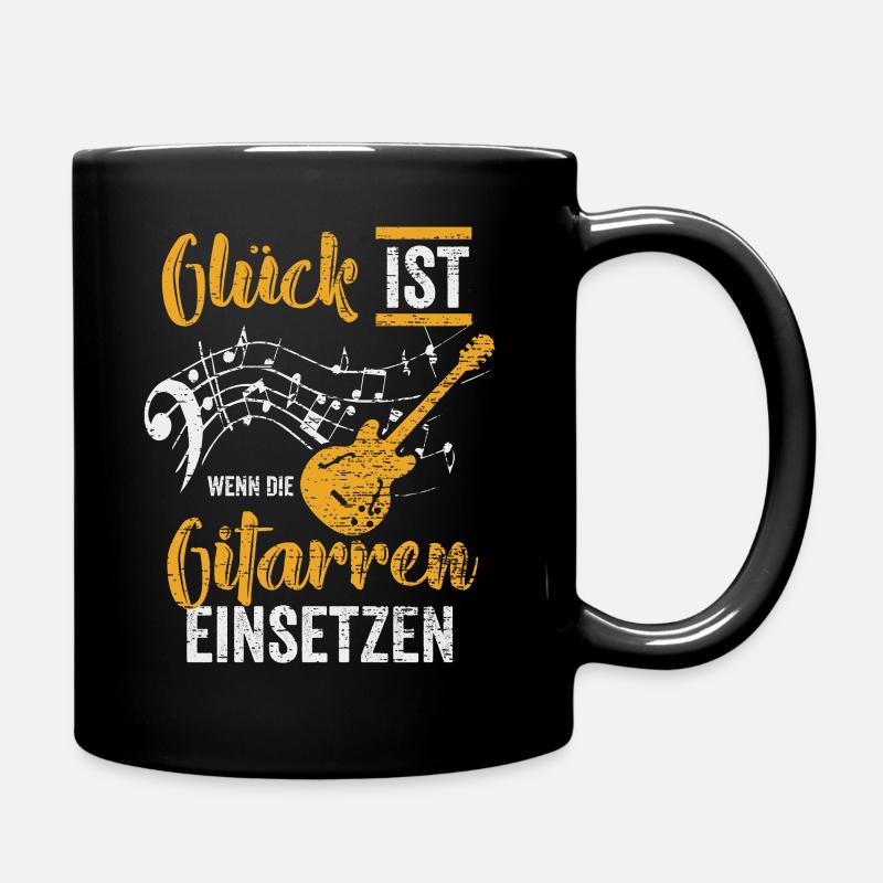 Gitarre Musiker - Tasse einfarbig - Schwarz