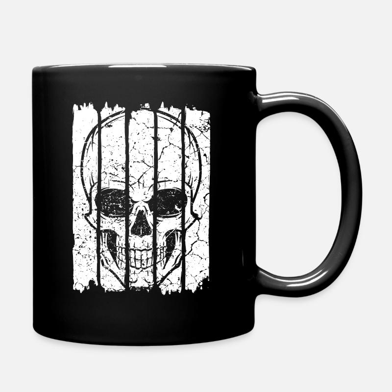 Totenkopf Skull - Tasse einfarbig - Schwarz