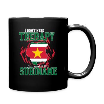 Je n'ai pas besoin de thérapie - Suriname - Mug uni - noir - Droite